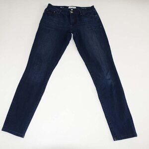 DL1961 Women's Amanda Skinny Jeans Size 28 Dark Blue Mid Rise 30" Inseam Stretch
